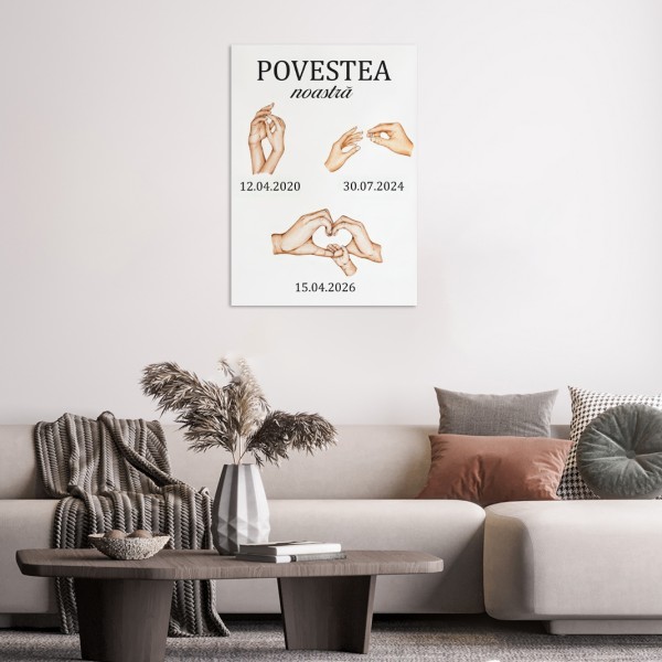 Tablou personalizat Our Story