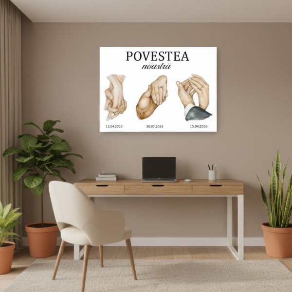 Tablou personalizat Povestea Noastra
