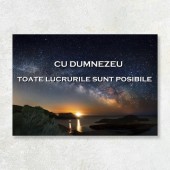 Tablou Canvas Cu Dumnezeu toate lucrurile sunt posibile