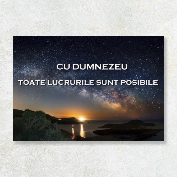 Tablou Canvas Cu Dumnezeu toate lucrurile sunt posibile
