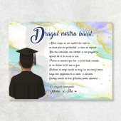 Tablou personalizat pentru absolvirea fiului tau