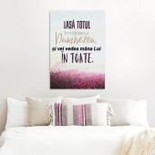 Tablou Canvas Versete biblice - Lasa totul in mainile lui Dumnezeu