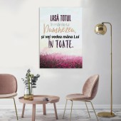 Tablou Canvas Versete biblice - Lasa totul in mainile lui Dumnezeu