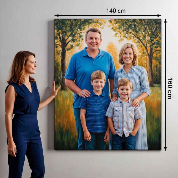 Tablou personalizat Extra-Large 140x160 cm