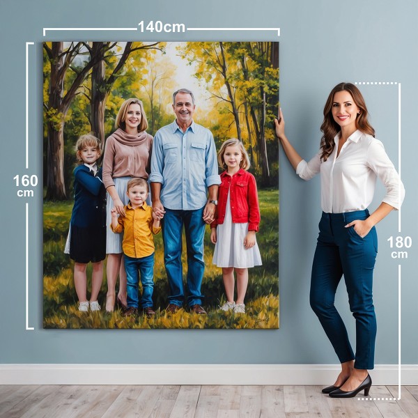 Tablou personalizat Extra-Large 140x160 cm