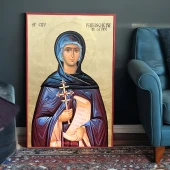 Icoana placata cu foita aurie Sfanta Parascheva de la Iasi