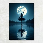 Tablou canvas Balet sub luna