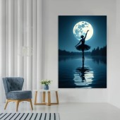 Tablou canvas Balet sub luna