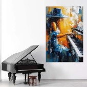 Tablou canvas Pianista din vis