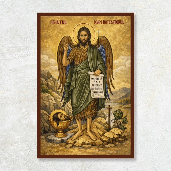 Icoană Ortodoxă Sfântul Ioan Botezătorul