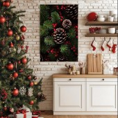 Tablou Canvas de Crăciun – Aurora Crăciunului