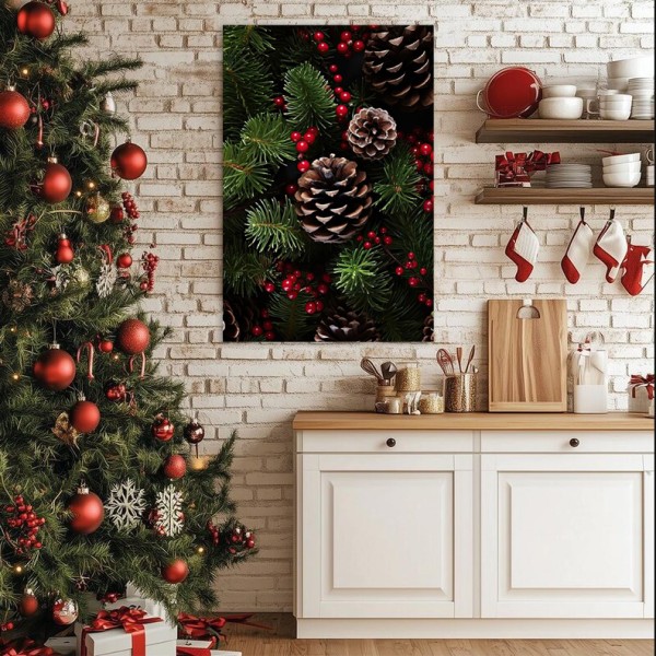 Tablou Canvas de Crăciun – Aurora Crăciunului