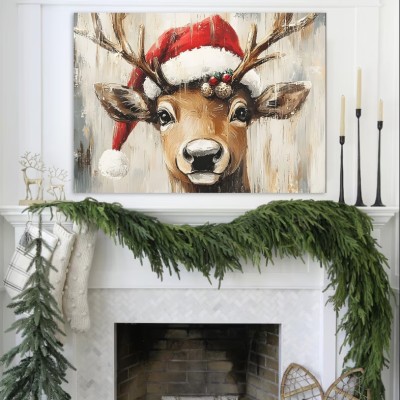 Tablou Canvas de Crăciun - Renul magic