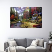 Tablou Canvas Amurgul în Munți