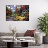 Tablou Canvas Amurgul în Munți