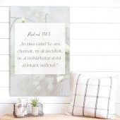 Tablou Canvas Versete biblice - Psalmul 138:3