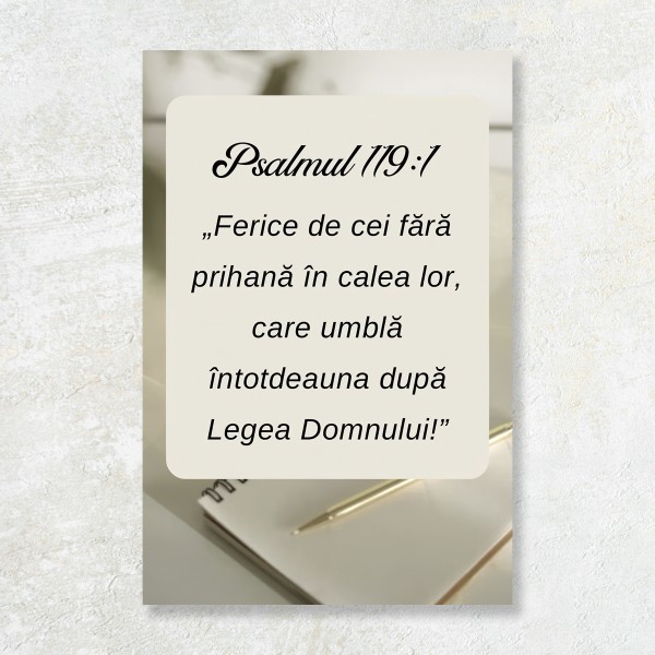 Tablou Canvas Versete biblice - Legea Domnului