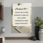Tablou Canvas Versete biblice - Legea Domnului