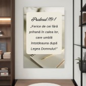 Tablou Canvas Versete biblice - Legea Domnului