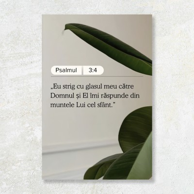 Tablou Canvas Versete biblice - Eu strig cu glasul meu