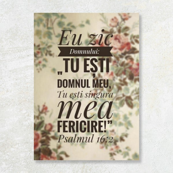 Tablou Canvas Versete biblice - "Tu Esti Domnul Meu"