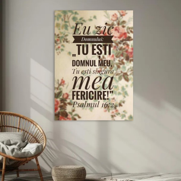 Tablou Canvas Versete biblice - "Tu Esti Domnul Meu"