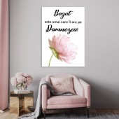 Tablou Canvas Versete biblice - Bogat este omul care il are pe Dumnezeu