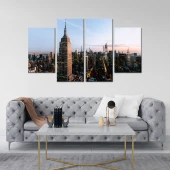 Tablou cu 4 piese New York - 2 buc 30x50cm, 2 buc 30x70cm