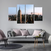 Tablou cu 4 piese New York - 2 buc 30x50cm, 2 buc 30x70cm