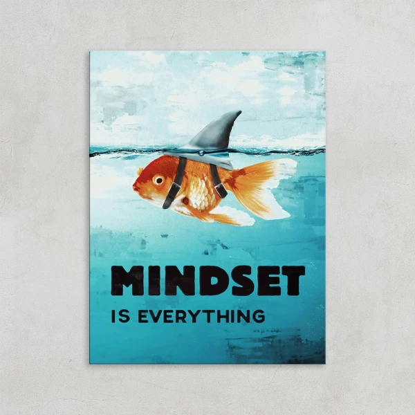 Tablou Canvas Motivational printate pe panza Mindset is everything