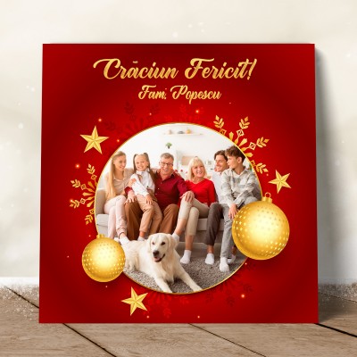 Tablou canvas personalizat cu model de Craciun