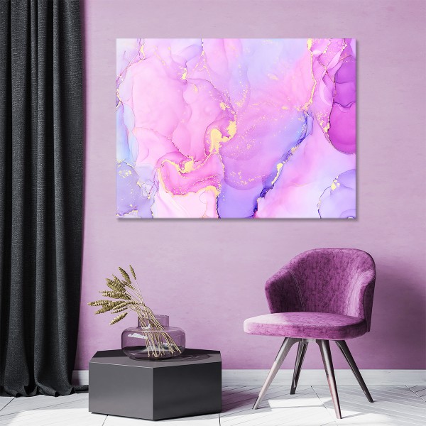 Tablou canvas abstract mauve