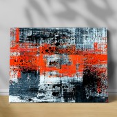 Tablou canvas black red