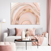 Tablou canvas pink and gold