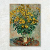 Tablou Jerusalem Artichoke Flowers, Claude Monet