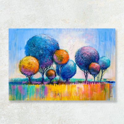 Tablou peisaj modern cu copaci