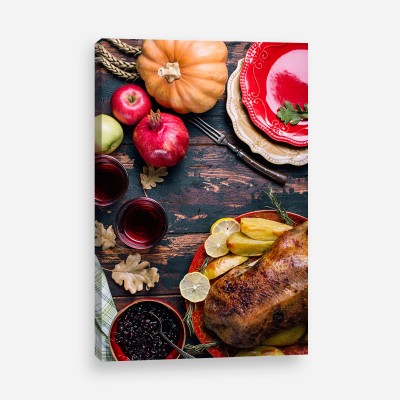 Tablou canvas pregatirea mesei