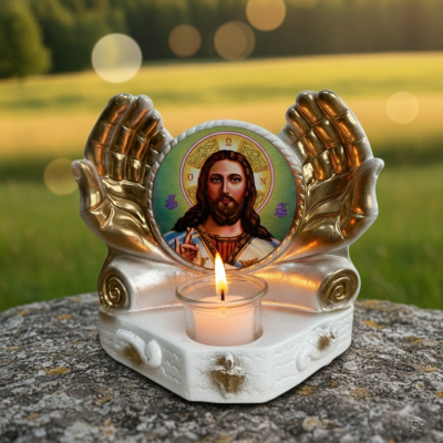 Candela Pacii Iisus Hristos (alba)