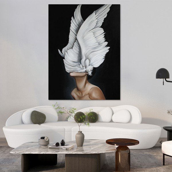 Tablou canvas portrait with wings