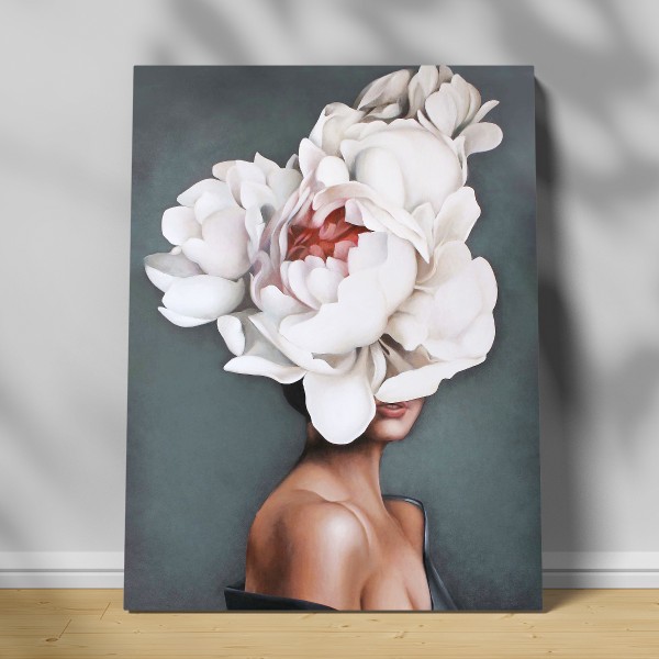 Tablou canvas girl with flowers