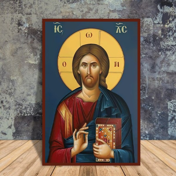 Icoana Ortodoxa Pantocrator Isus Hristos