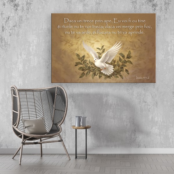 Tablou Canvas cu versete inspirationale din Biblie II