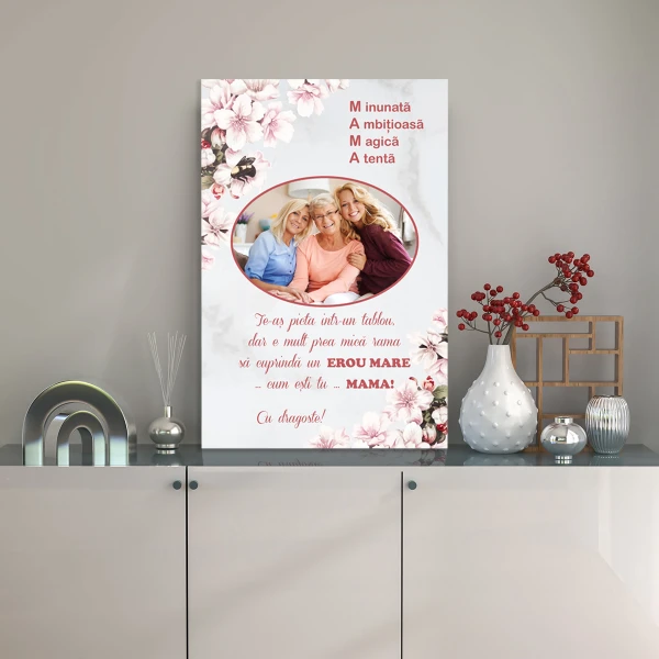 Tablou pe panza personalizat pentru MAMA