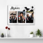 Tablou personalizat colaj cu 3 poze Amintiri de absolvire