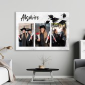 Tablou personalizat colaj cu 3 poze Amintiri de absolvire