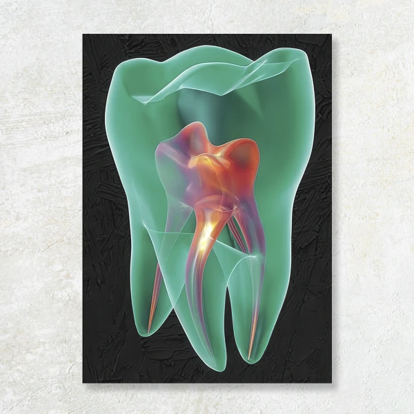 Tablou canvas Stomatologie Green Tooth