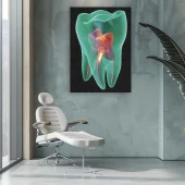 Tablou canvas Stomatologie Green Tooth