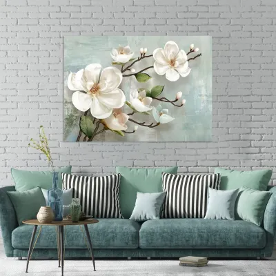 Tablou canvas Floare Albă de Primăvară — miniatura 2