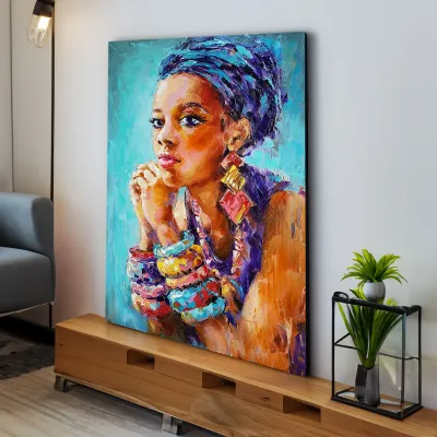 Tablou canvas femeie africana Zihla — miniatura 3