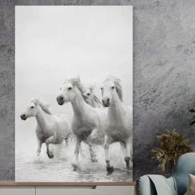Tablou cu cai Stallion looks 70x50cm